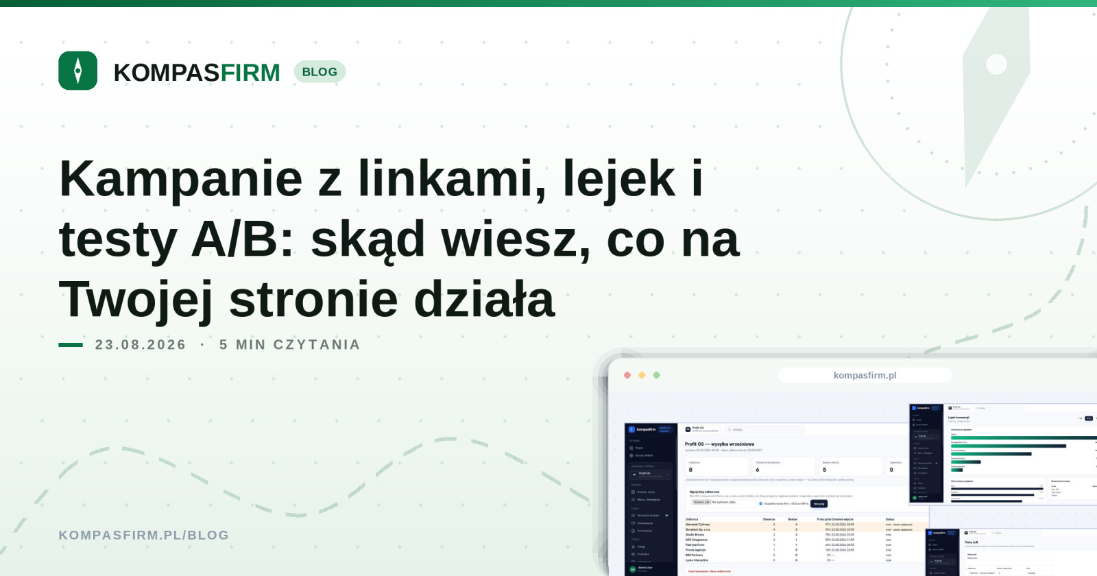 Kampanie z linkami, lejek i testy A/B: skąd wiesz, co na Twojej stronie działa