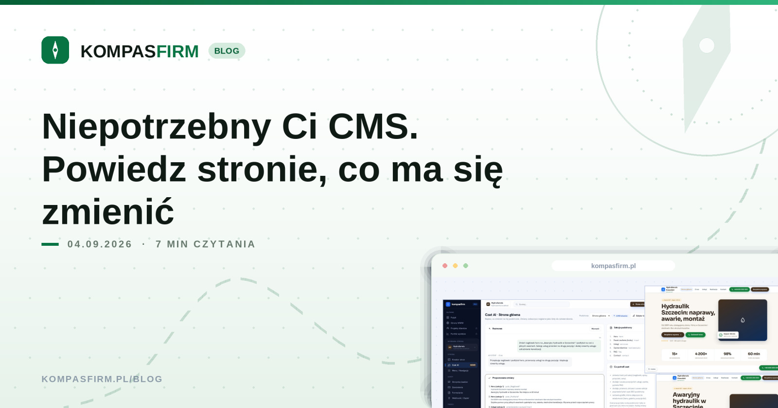 Niepotrzebny Ci CMS. Powiedz stronie, co ma się zmienić