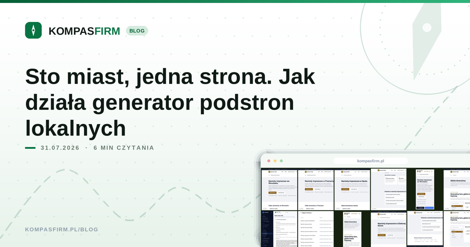 Sto miast, jedna strona. Jak działa generator podstron lokalnych