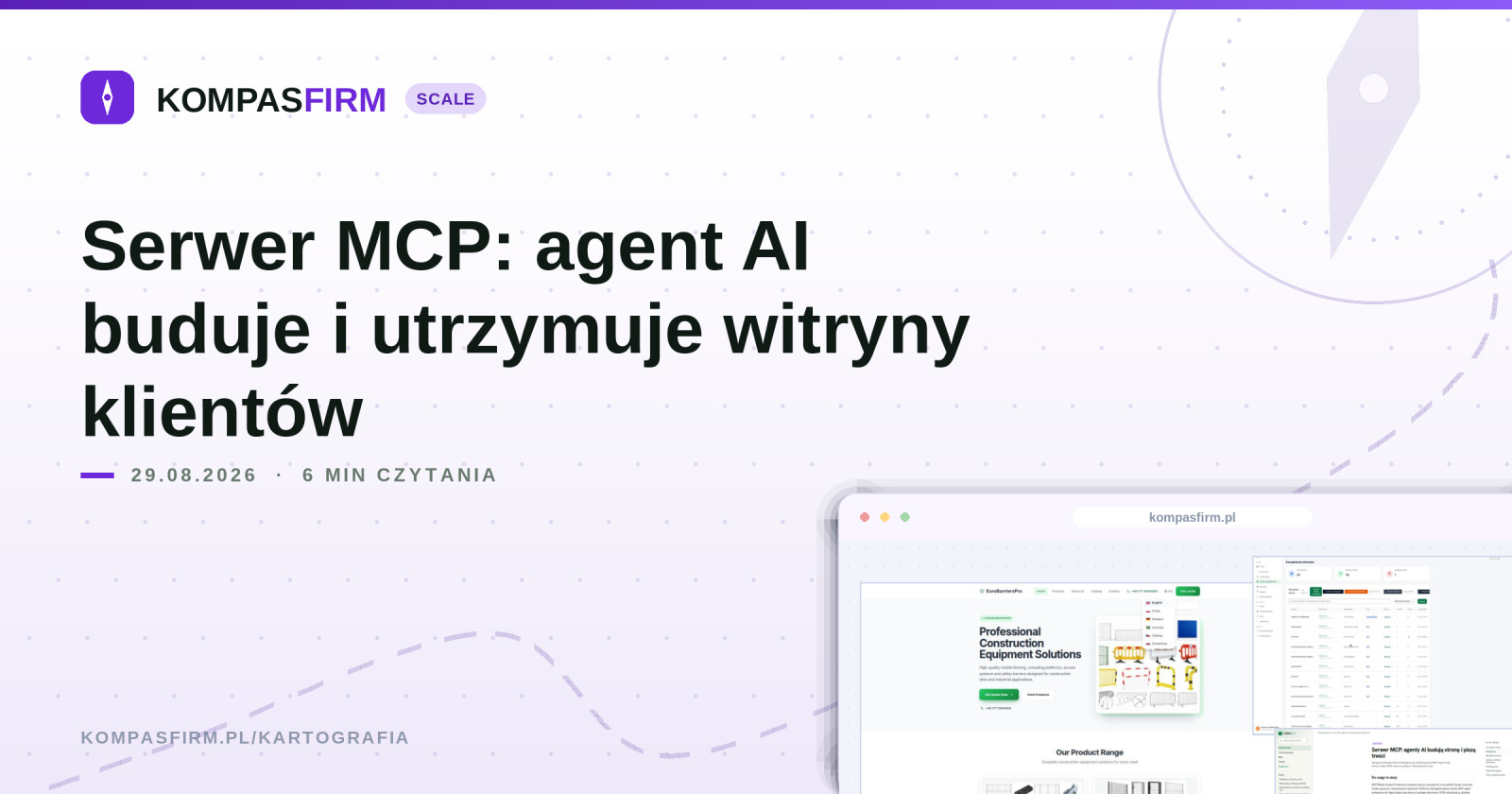 Serwer MCP: agent AI buduje i utrzymuje witryny klientów