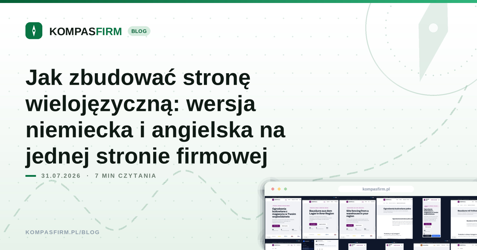 Jak zbudować stronę wielojęzyczną: wersja niemiecka i angielska na jednej stronie firmowej