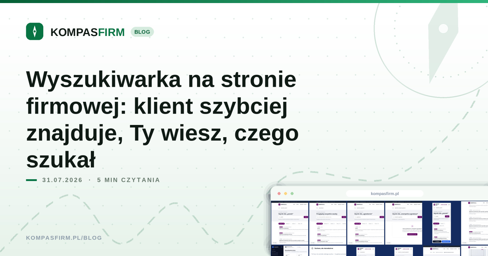 Wyszukiwarka na stronie firmowej: klient szybciej znajduje, Ty wiesz, czego szukał