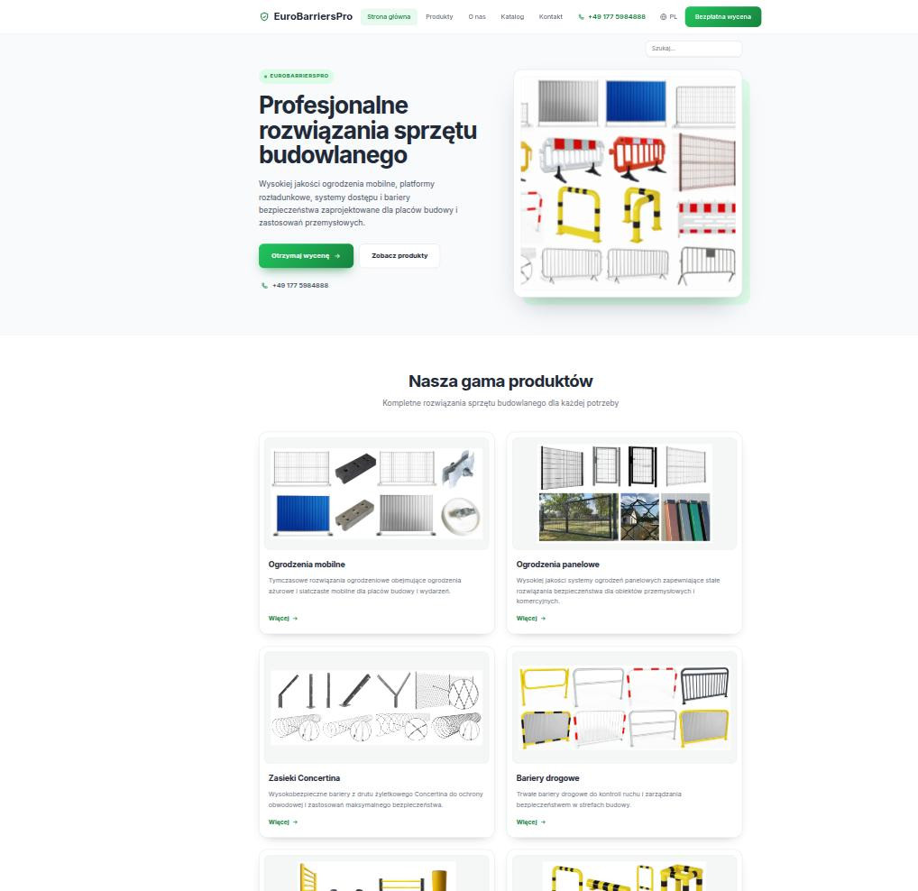 Wielojęzyczny katalog sprzętu zbudowany z dokumentu importu